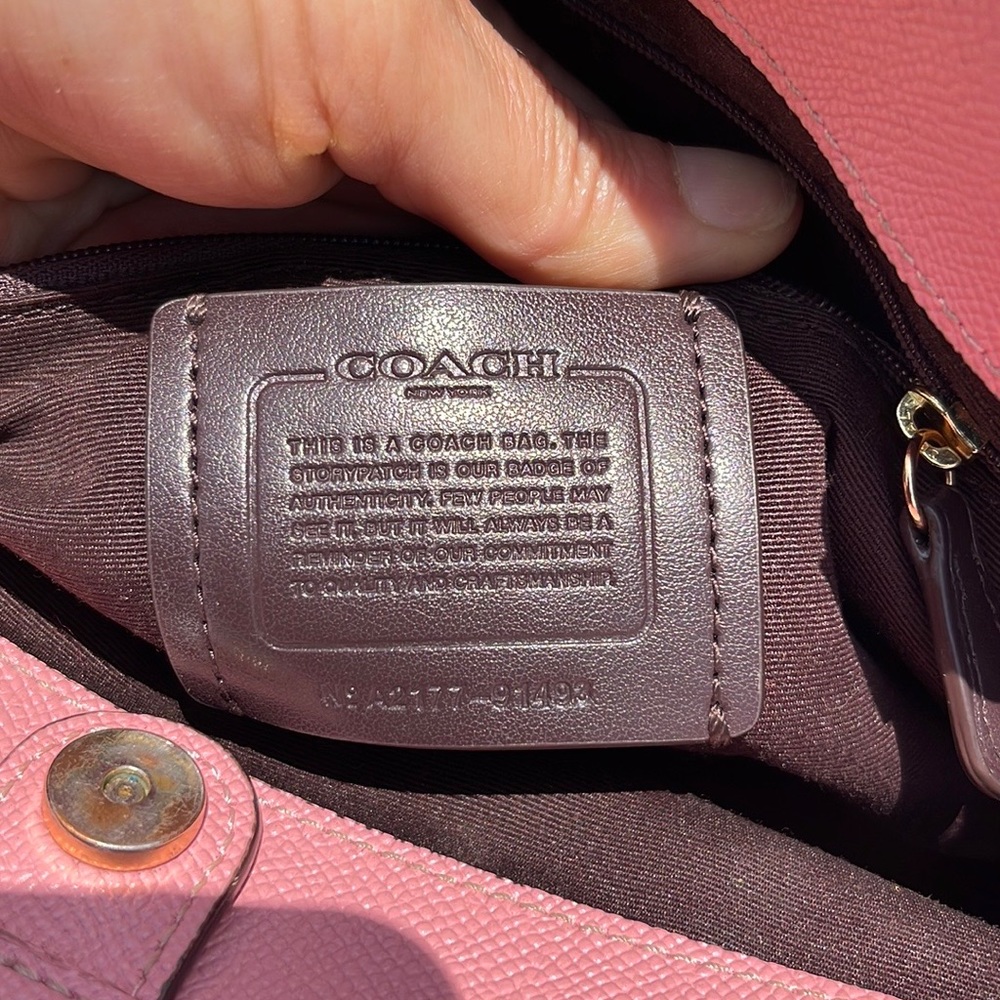 SOLD on eBay!! Coach Lillie Carryall 91493 in Bubblegum Pink - Picture 7 of 11